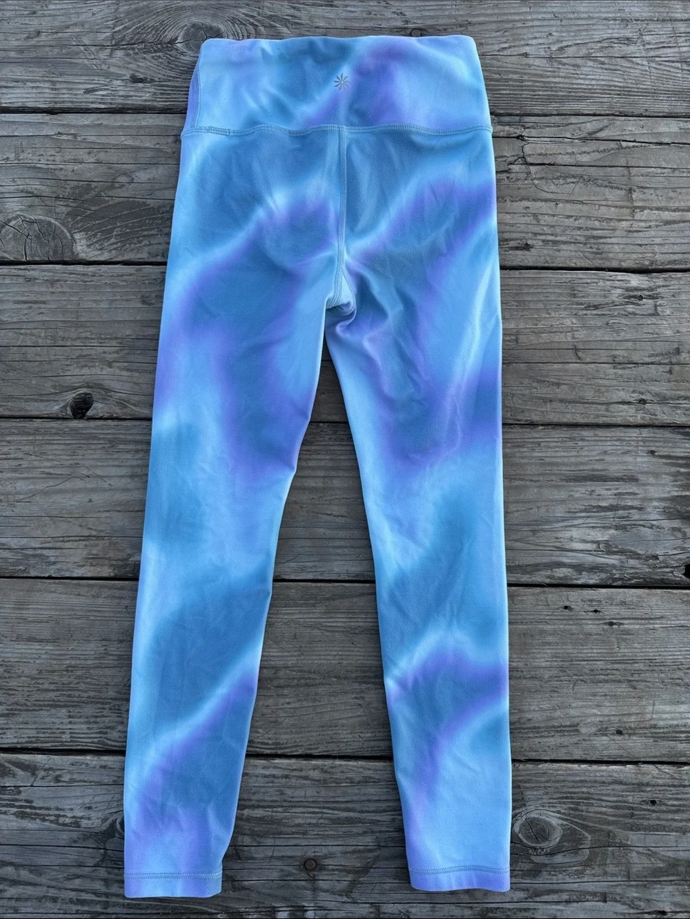 Athleta Girls Blue & Purple Swirl Leggings size S(7)